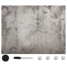 Tableau noir magnétique mural Verre 80x60 cm 