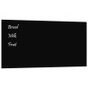 Tableau noir magnétique mural Noir 100x50 cm Verre trempé 