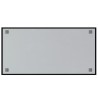 Tableau noir magnétique mural Noir 100x50 cm Verre trempé 