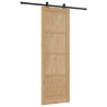 Porte coulissante avec kit de quincaillerie 78x232 cm Bois massif Pin 