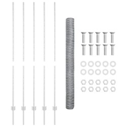 Poteaux de clôture 10 pcs U-Channel 150 cm Acier galvanisé 