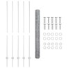 Poteaux de clôture 10 pcs U-Channel 150 cm Acier galvanisé 