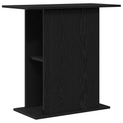 Support d'aquarium en chêne noir 75 x 36 x 72,5 cm Bois d'ingénierie 