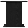 Support d'aquarium en chêne noir 75 x 36 x 72,5 cm Bois d'ingénierie 