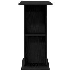 Support d'aquarium en chêne noir 75 x 36 x 72,5 cm Bois d'ingénierie 