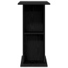 Support d'aquarium en chêne noir 75 x 36 x 72,5 cm Bois d'ingénierie 