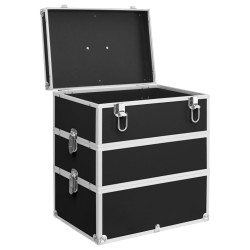 Mallette à maquillage 37x24x40 cm Noir Aluminium 