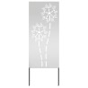 Panneau décoratif de jardin Argenté 50 x 140 cm Acier galvanisé 