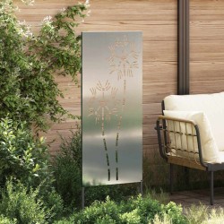 Panneau décoratif de jardin Argenté 50 x 140 cm Acier galvanisé 