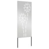 Panneau décoratif de jardin Argenté 50 x 140 cm Acier galvanisé 