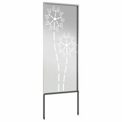 Panneau décoratif de jardin Argenté 50 x 140 cm Acier galvanisé 