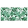 Coussins de chaise Autre 6 pcs Motif de feuille 100 x 50 x 3 cm 