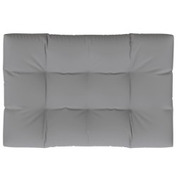 Coussin de palette 120x80x12 cm gris tissu 