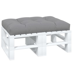 Coussin de palette 120x80x12 cm gris tissu 