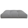 Coussin de palette 120x80x12 cm gris tissu 