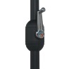 Parasol de jardin et mât en aluminium 270x246 cm Terre cuite 
