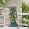 Cache-pot de jardin Treillis Gris 40 x 40 x 126cm Plastique 