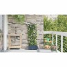 Cache-pot de jardin Treillis Gris 40 x 40 x 126cm Plastique 