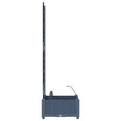 Cache-pot de jardin Treillis Gris 40 x 40 x 126cm Plastique 