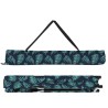 Chaise longue pliable avec sac de transport, motif feuilles en tissu Oxford 600D 