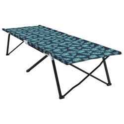 Chaise longue pliable avec sac de transport, motif feuilles en tissu Oxford 600D 