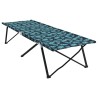 Chaise longue pliable avec sac de transport, motif feuilles en tissu Oxford 600D 