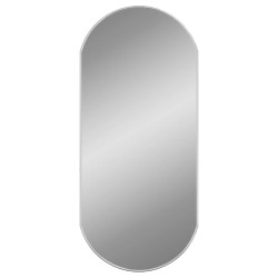 Miroir mural Argenté 90x40 cm Ovale 