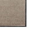 Tapis d'entrée rectangulaire beige 90x150 cm 