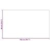 Tapis d'entrée rectangulaire beige 90x150 cm 