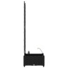 Jardinières de jardin 1 pc Noir 40 x 40 x 126 cm Plastique 