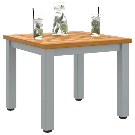Table d'appoint de jardin 45x45x38 cm en bois d'acacia massif 