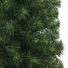 Sapin de Noël artificiel mince avec support vert 210 cm PVC 
