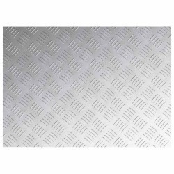 Plaques en Aluminium Antidérapantes avec Motif 2 pcs 70x50 cm 