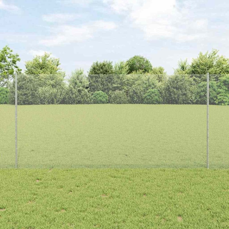 Poteaux de clôture 10 pcs U-Channel 120 cm Acier Galvanisé 