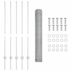 Poteaux de clôture 10 pcs U-Channel 120 cm Acier Galvanisé 