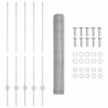 Poteaux de clôture 10 pcs U-Channel 120 cm Acier Galvanisé 