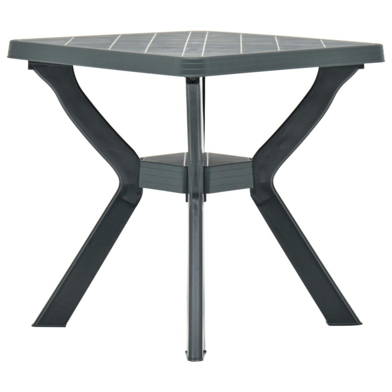Table de bistro Vert 70x70x72 cm Plastique 
