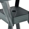 Table de bistro Vert 70x70x72 cm Plastique 