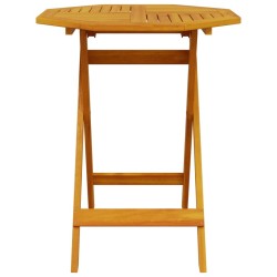 Table pliable de jardin Ø70x75 cm bois d'acacia massif 