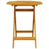 Table pliable de jardin Ø70x75 cm bois d'acacia massif 