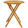 Table pliable de jardin Ø70x75 cm bois d'acacia massif 