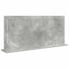 Miroir de maquillage avec lumières LED Gris béton 100x45x18 cm 