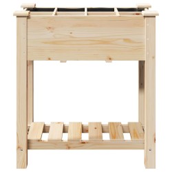 Jardinière avec grilles 71x37x76 cm en bois massif de pin 