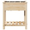 Jardinière avec grilles 71x37x76 cm en bois massif de pin 