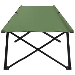 Lit de soleil pliable avec sac de transport vert armée en toile Oxford 600D 