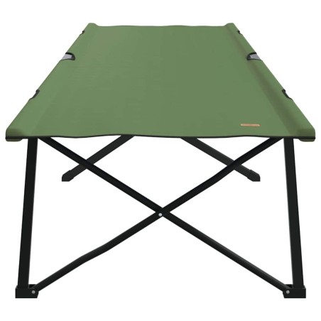 Lit de soleil pliable avec sac de transport vert armée en toile Oxford 600D 