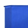 Paravent 3 panneaux Tissu 400 x 160 cm Bleu azuré 