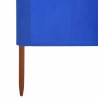 Paravent 3 panneaux Tissu 400 x 160 cm Bleu azuré 