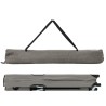 Lit de soleil pliable avec sac de transport, gris, tissu Oxford 600D. 