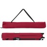 Lit de plage pliant avec sac de transport Rouge en tissu Oxford 600D 